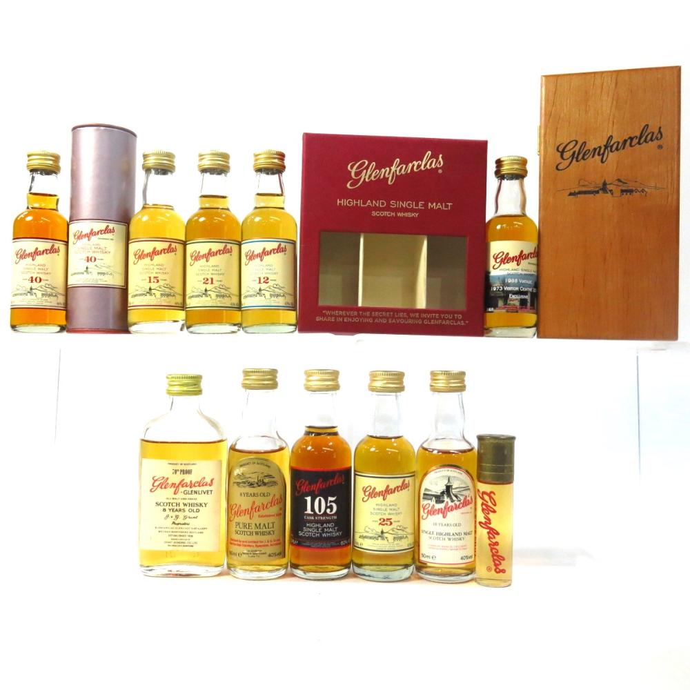 Glenfarclas Miniature Selection x 11 / including 40 Year Old