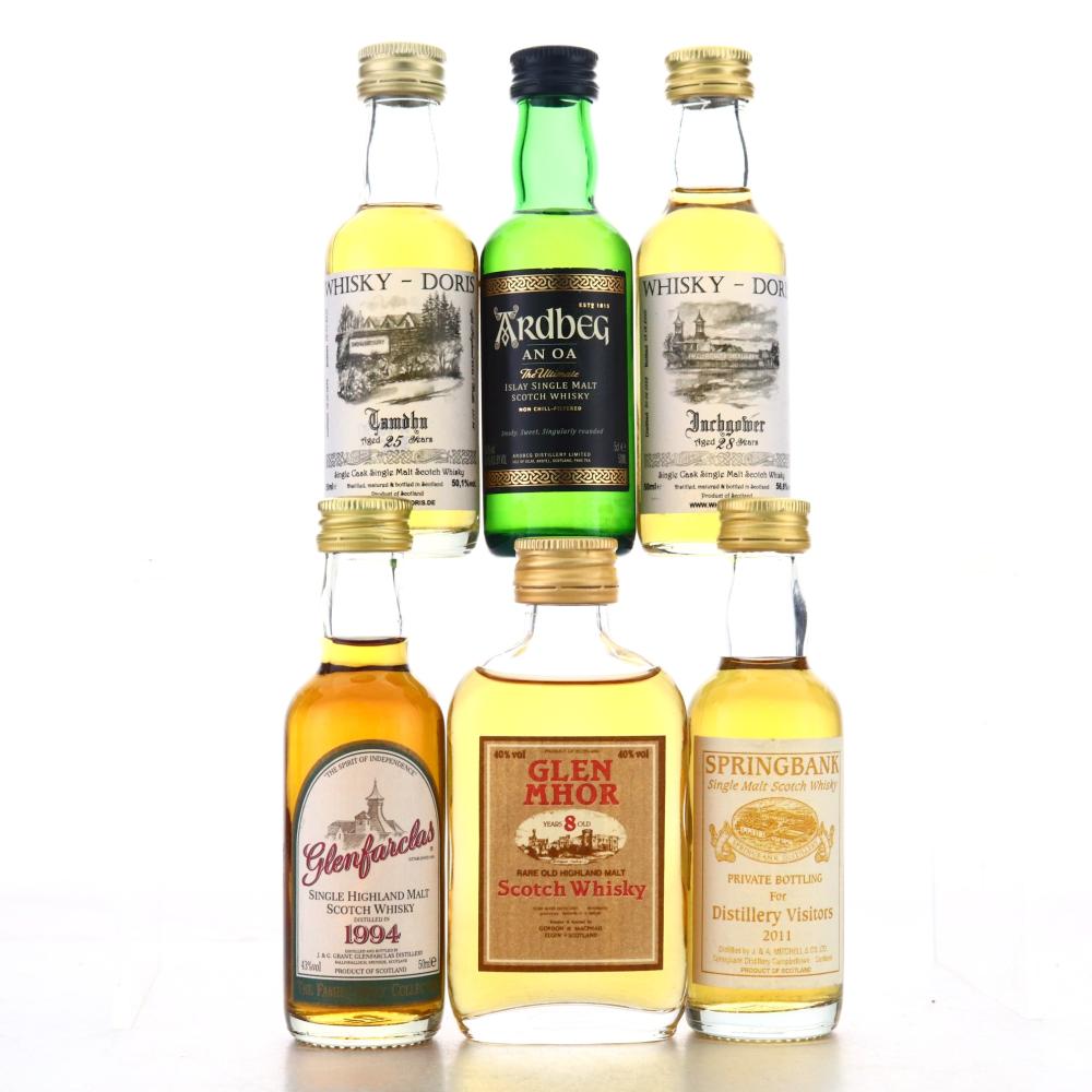 Single Malt Miniatures x 6 / Includes Glen Mhor