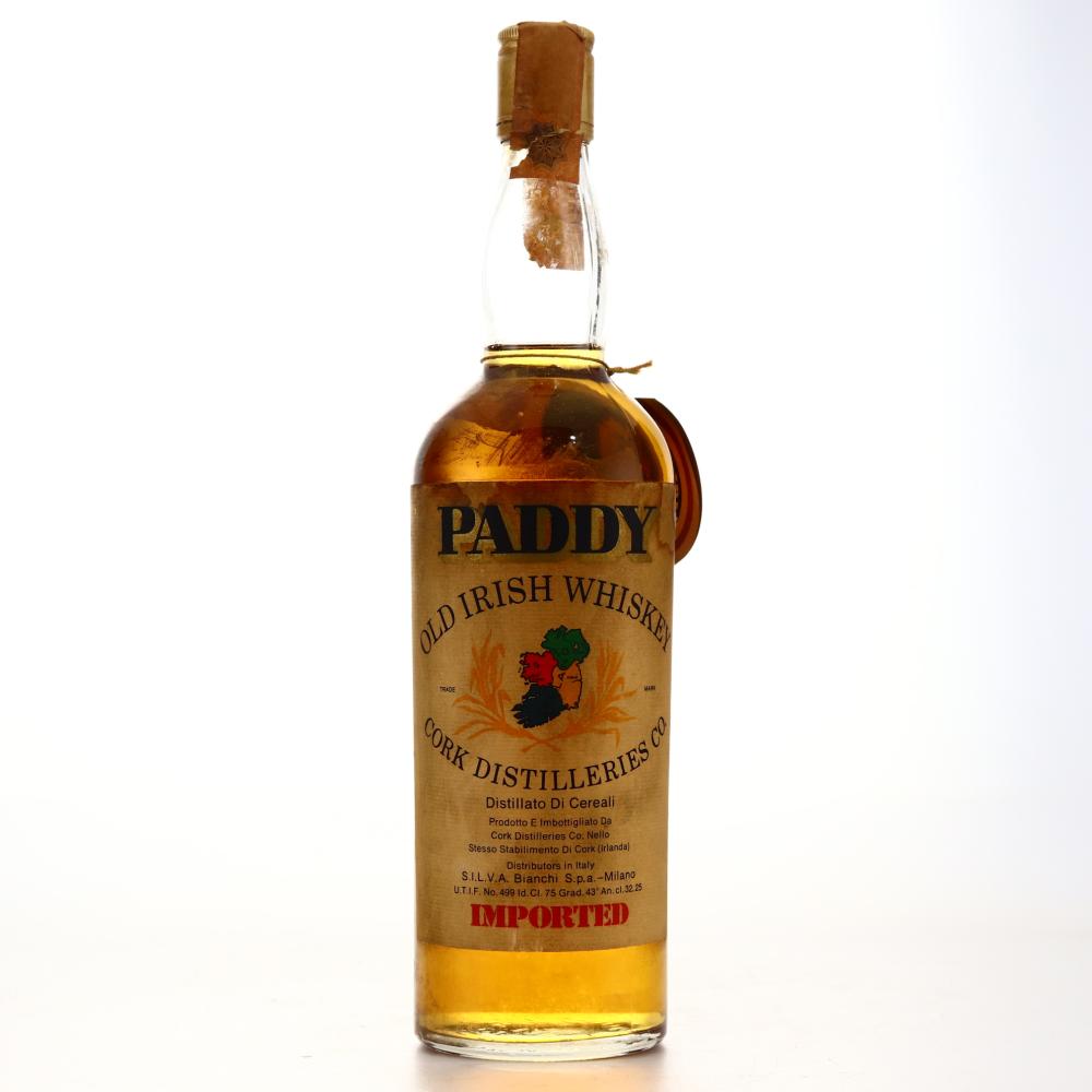 Paddy Old Irish Whiskey Circa 1960s/1970s / Bianchi Import