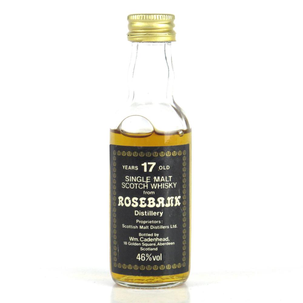 Rosebank 17 Year Old Cadenhead's Miniature 5cl 1980s