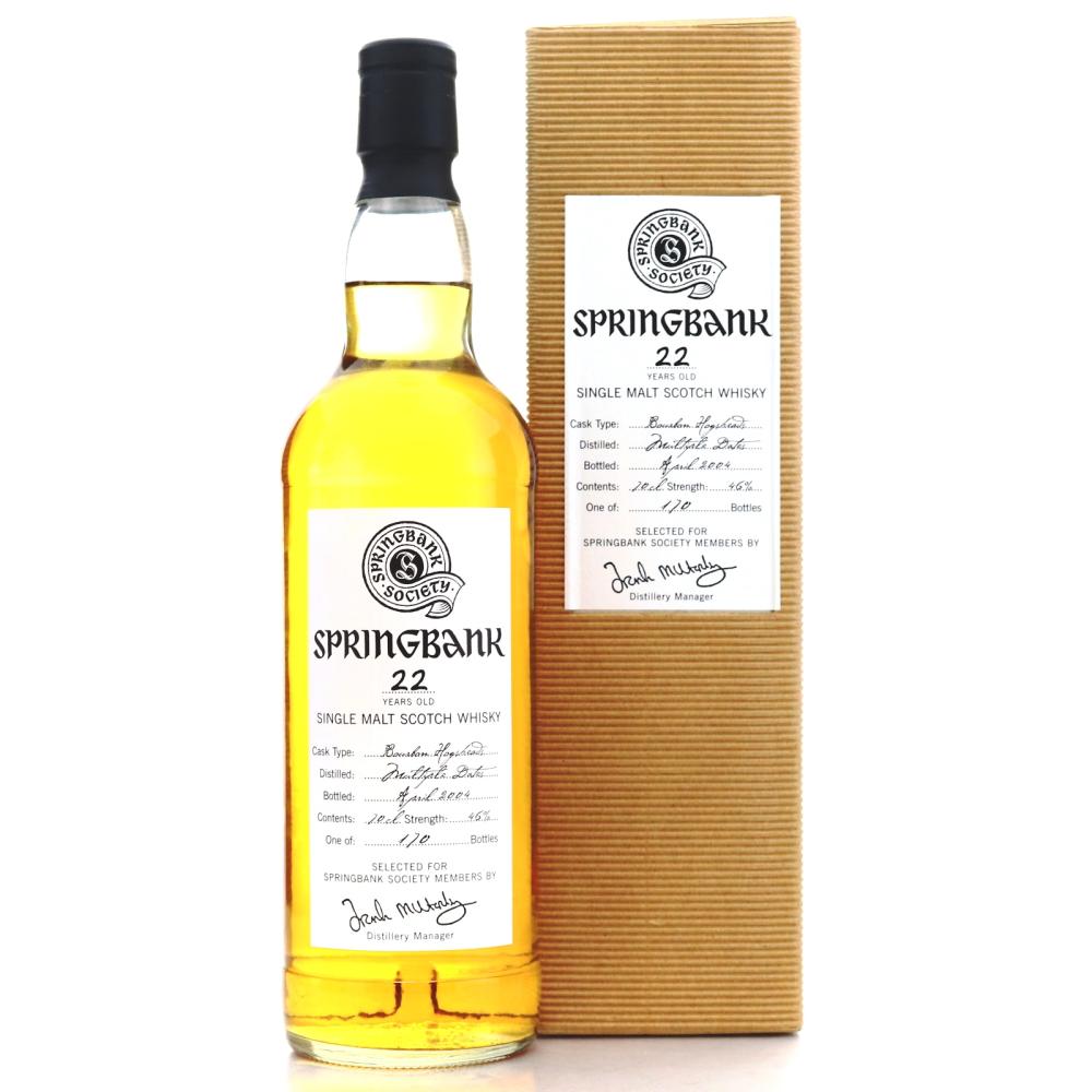 Springbank 22 Year Old Springbank Society / Bourbon Hogsheads