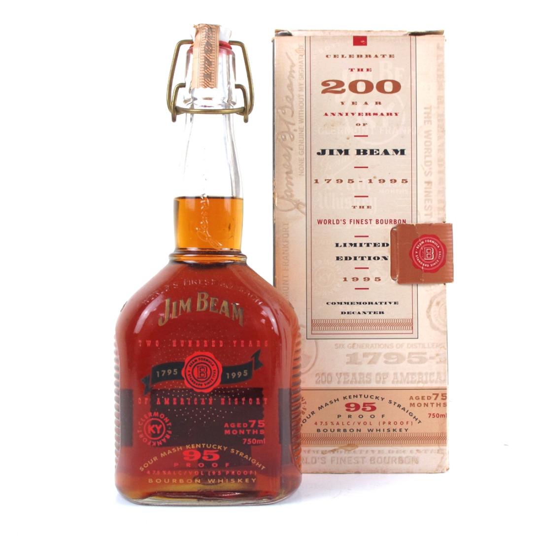 Jim Beam 200th Anniversary Decanter 1795 - 1995 Whisky | Whisky