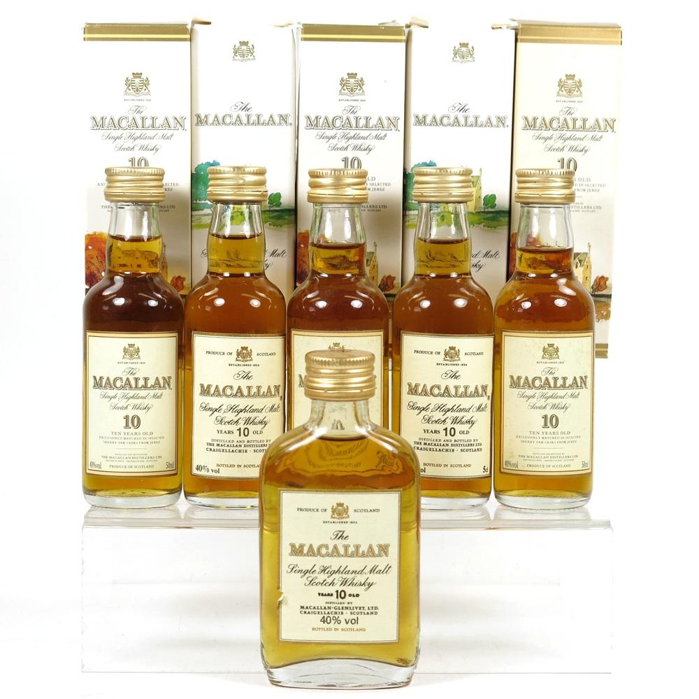 Macallan 10 Year Old Miniature collection 6 x 5cl