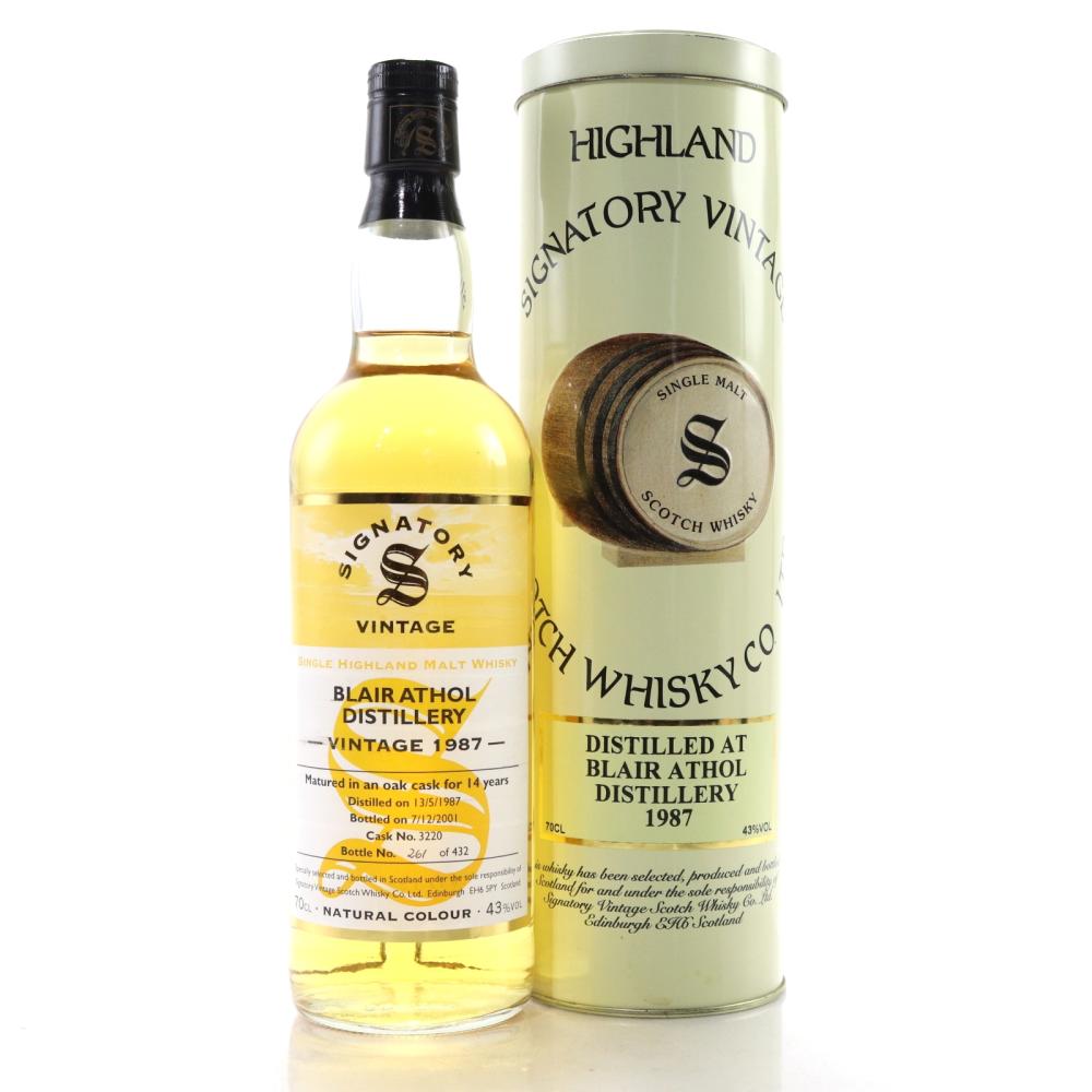 Blair Athol 1987 Signatory Vintage 14 Year Old