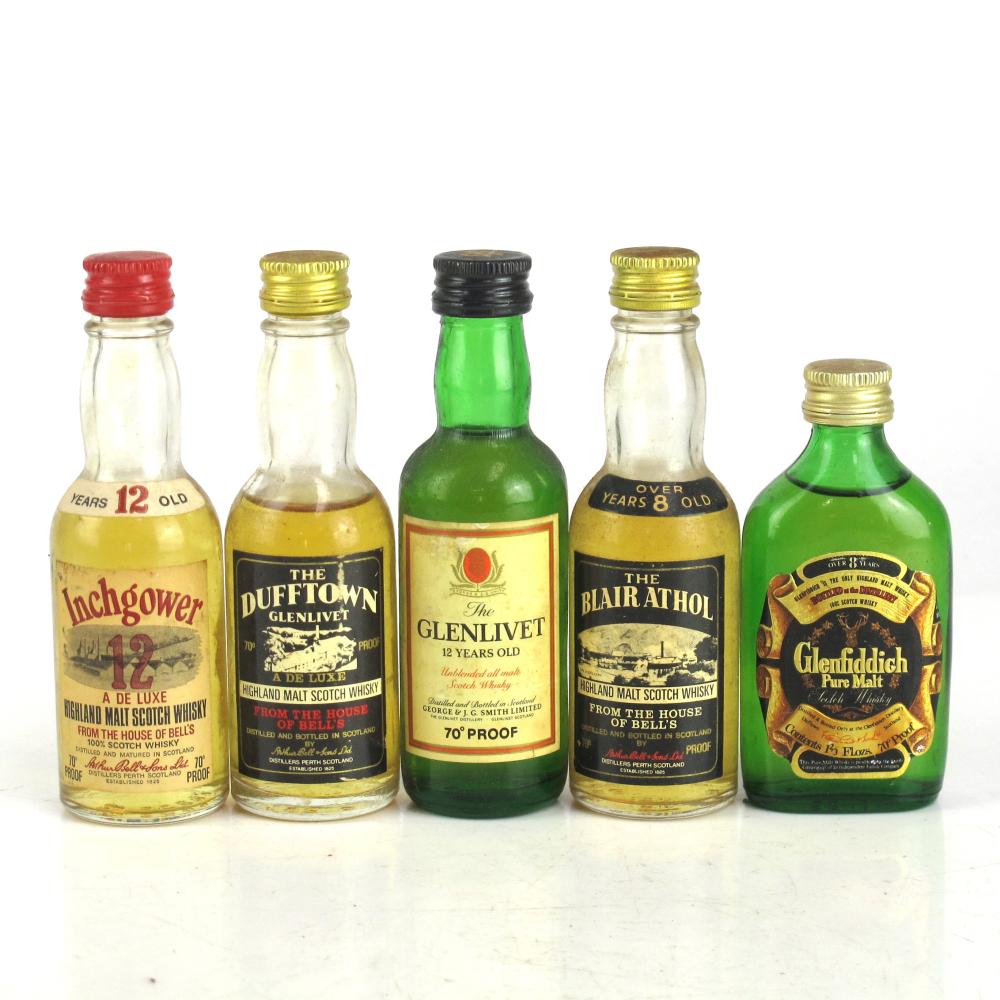 Speyside Miniature Selection x 5 1970s
