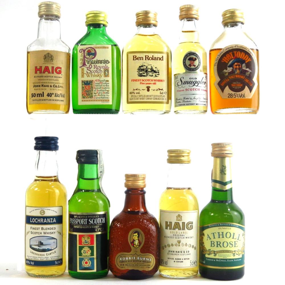 Miscellaneous Whisky Miniatures x 10