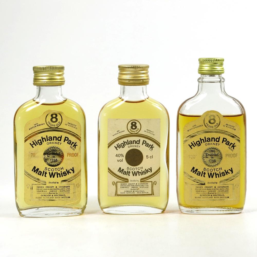 Highland Park 8 Year Old Gordon and Macphail Miniature Collection 3 x 5cl
