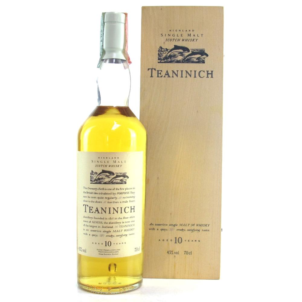 Teaninich 10 Year Old Flora and Fauna / Wooden Box White Cap