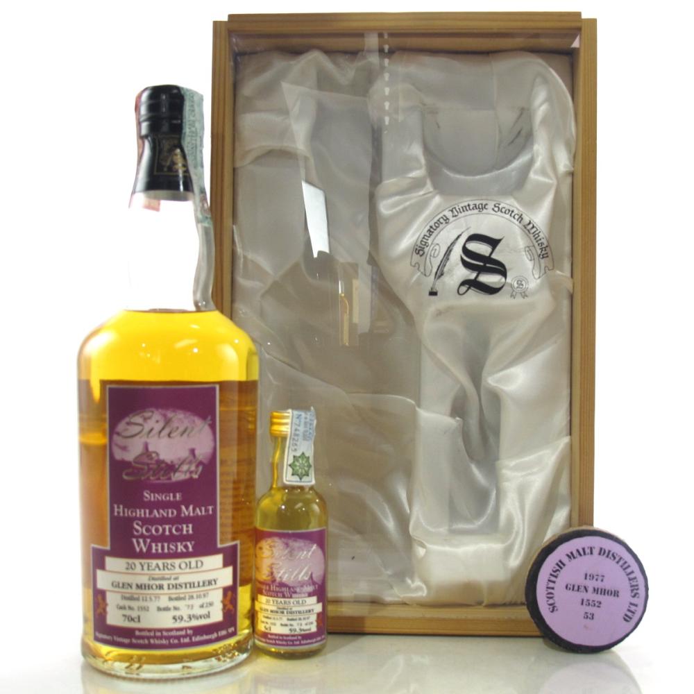 Glen Mhor 1977 Signatory Vintage 20 Year Old with Miniature 5cl / Silent Stills