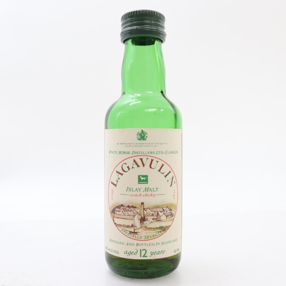 Lagavulin 12 Year Old White Horse Miniature 5cl 1980s / US Import