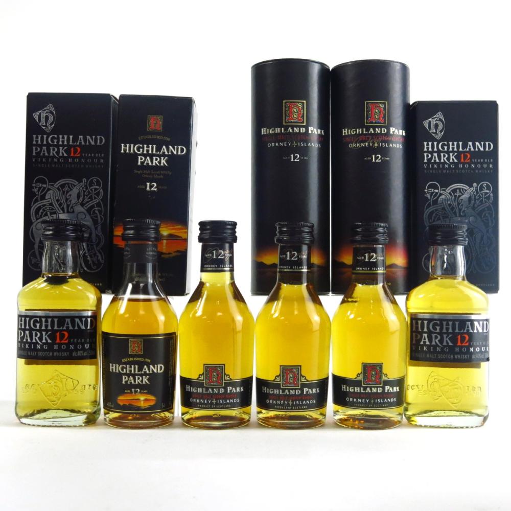 Highland Park 12 Year Old Miniatures 6 x 5cl
