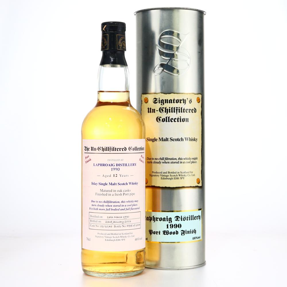 Laphroaig 1990 Signatory Vintage 12 Year Old / Port Finish