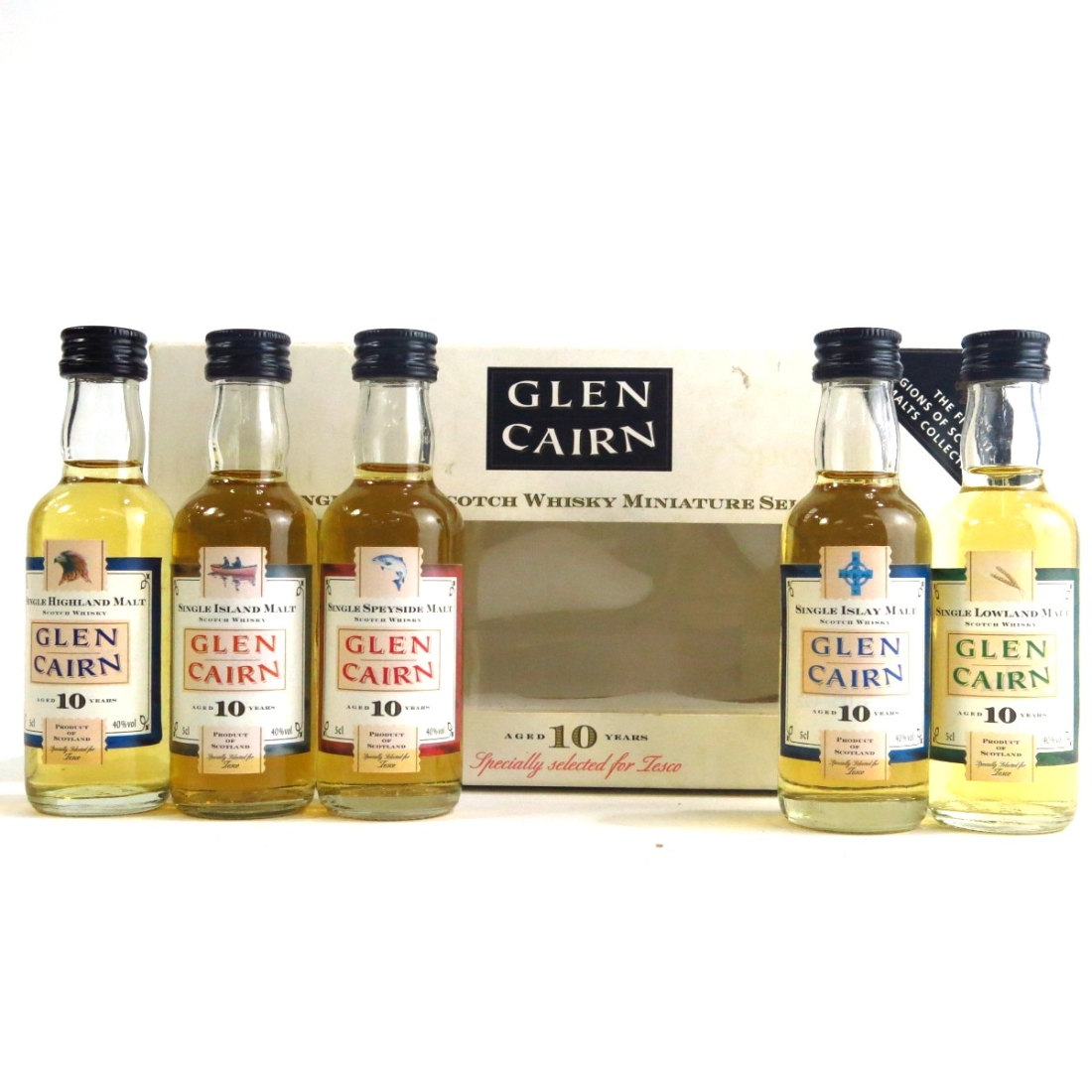 Glen Cairn 10 Year Old Miniatures 5 x 5cl