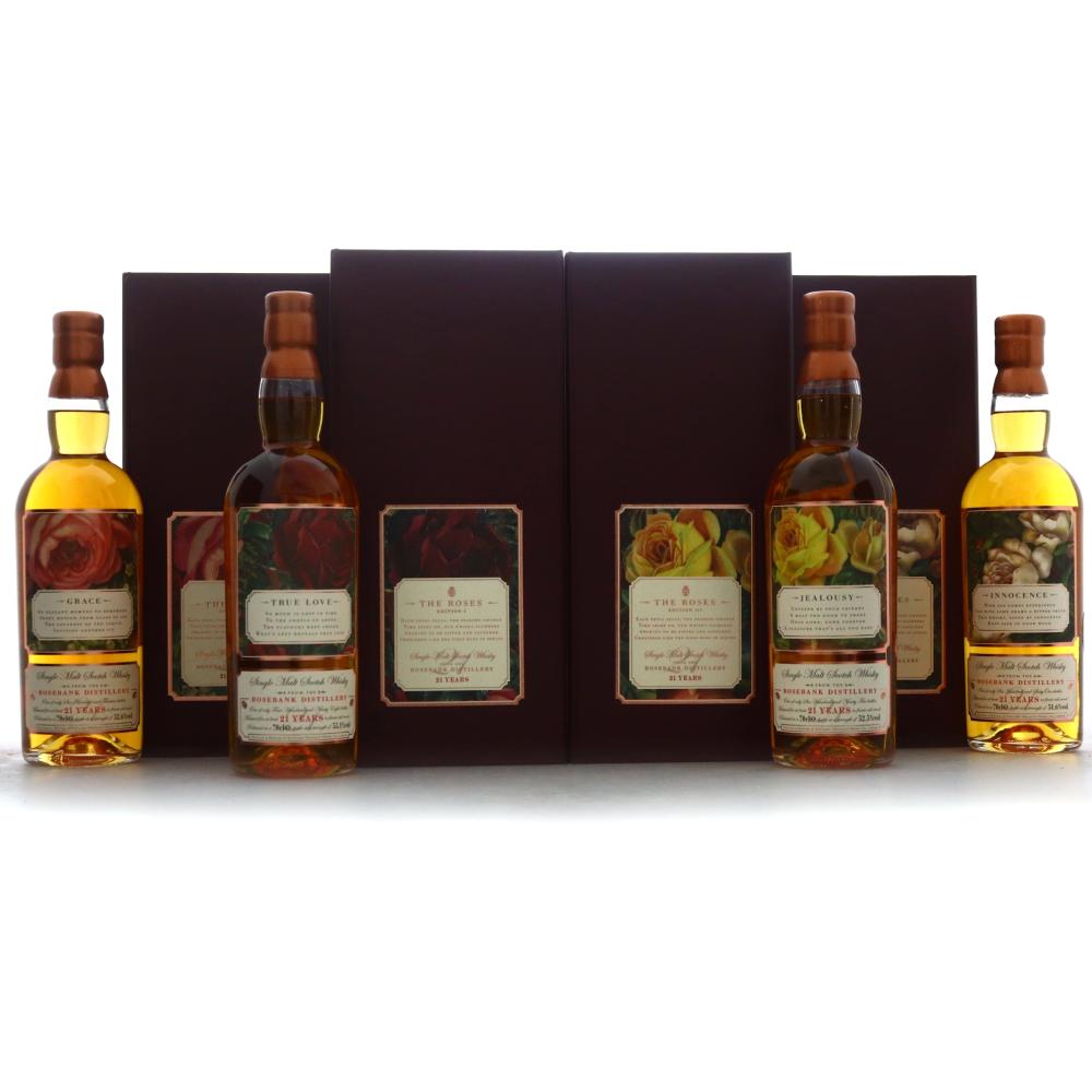 Rosebank 21 Year Old Speciality Drinks 4 x 70cl / The Roses Edition #1-4
