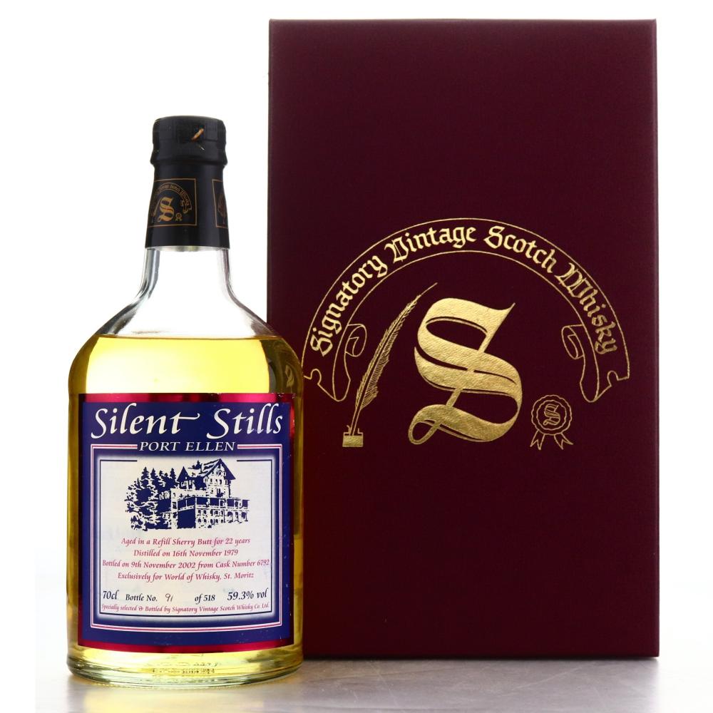 Port Ellen 1979 Signatory Vintage 22 Year Old Silent Stills / World of Whisky, St Moritz