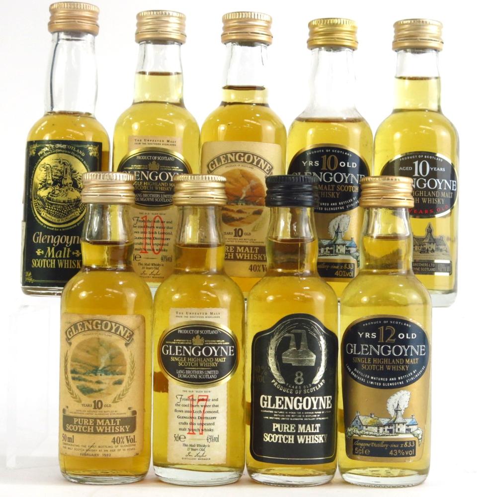 Glengoyne Miniature Selection x 9