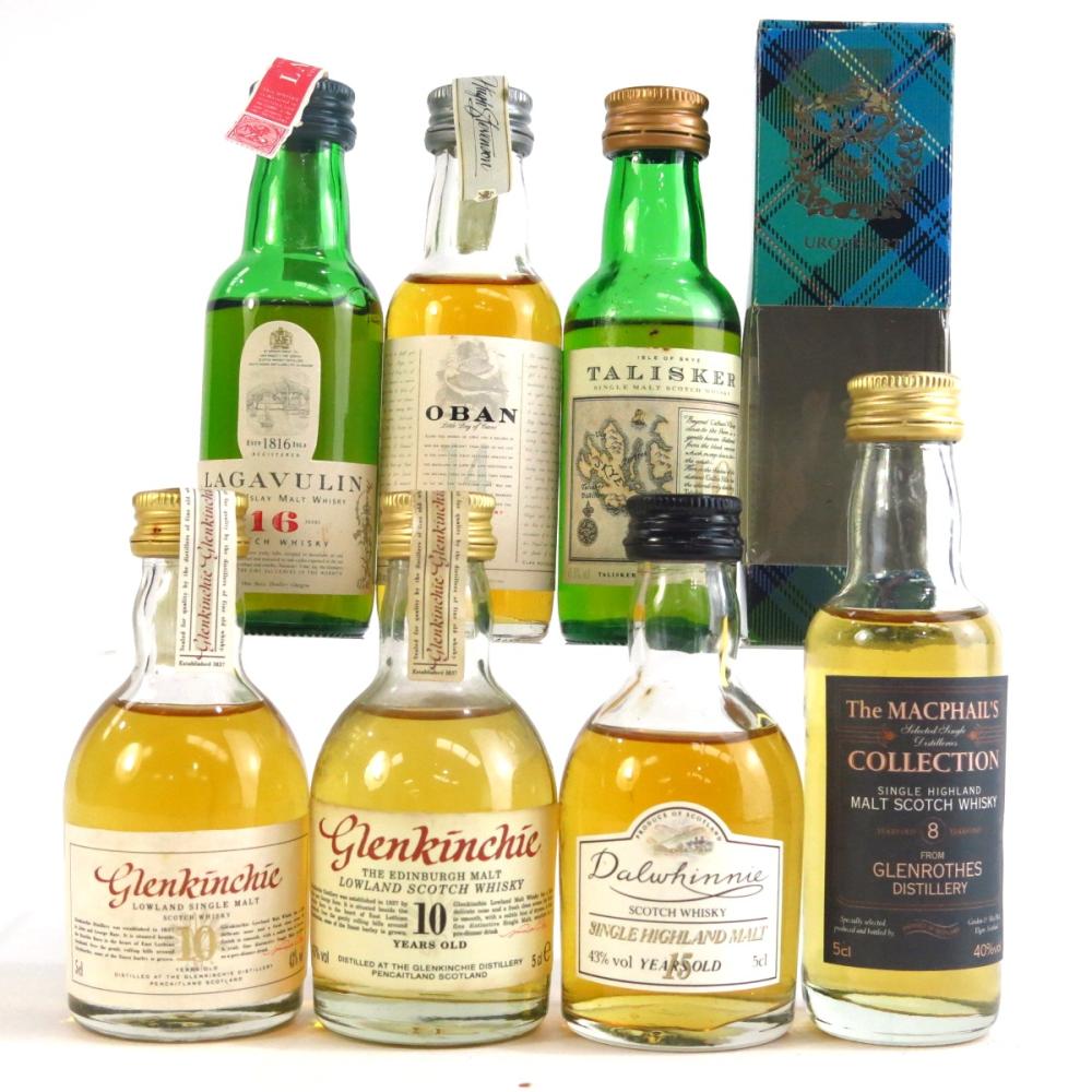 Single Malt Miniature Selection 7 x 5cl / including Lagavulin White Horse Distillers