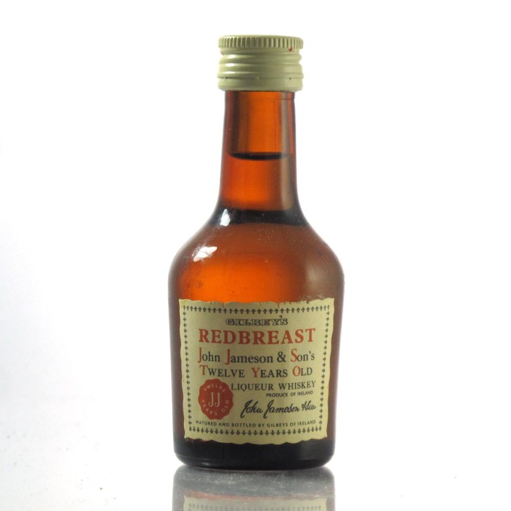 John Jameson and Son's Redbreast 12 Year Old Miniature 1963 / Gilbey's
