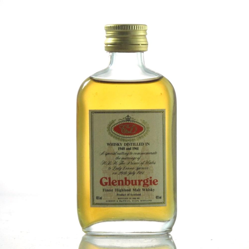 Glenburgie 1948/1961 Gordon & MacPhail Miniature / Royal Marriage 1981