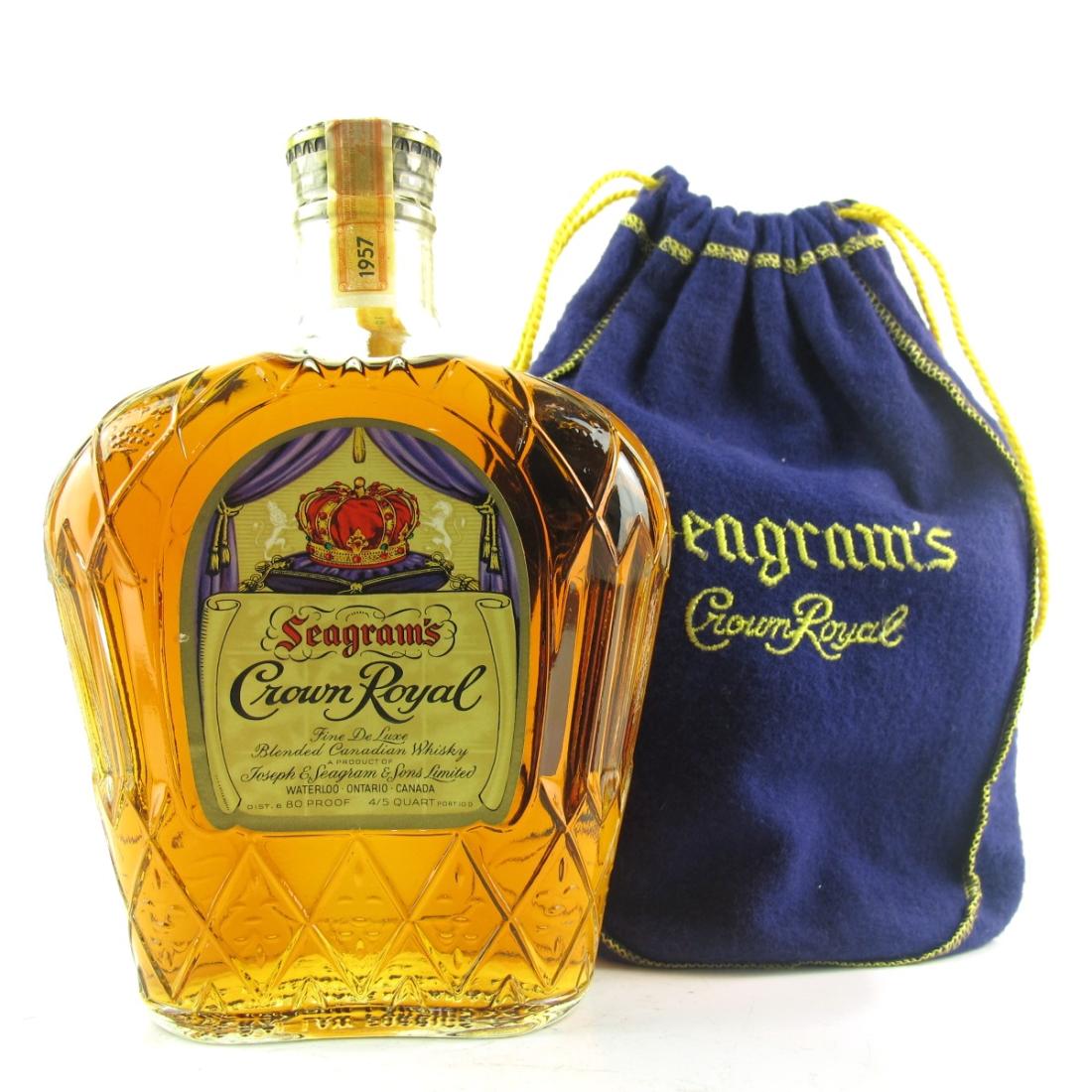 Seagram's 1957 Crown Royal Canadian Whisky Whisky | Whisky Auctioneer