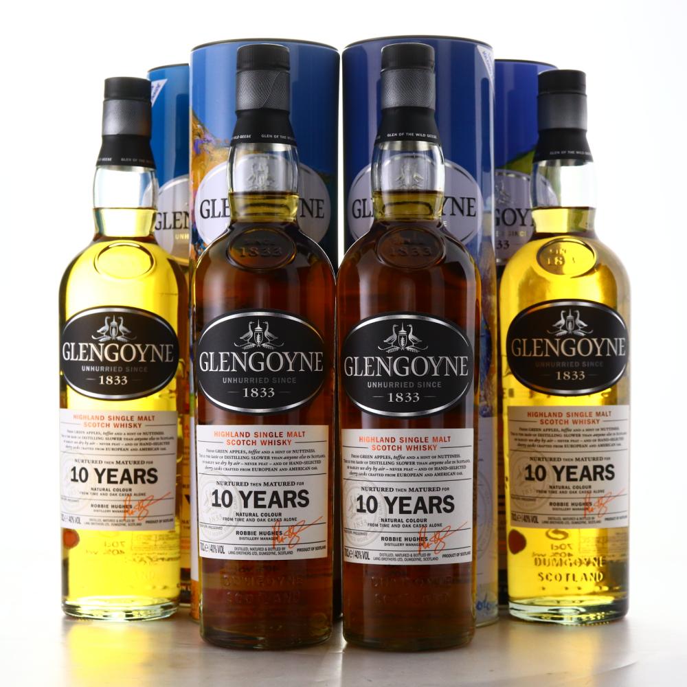 Glengoyne 10 Year Old  4 x 70cl/ Glasgow School of Art Mackintosh Appeal Special Edition 1-4