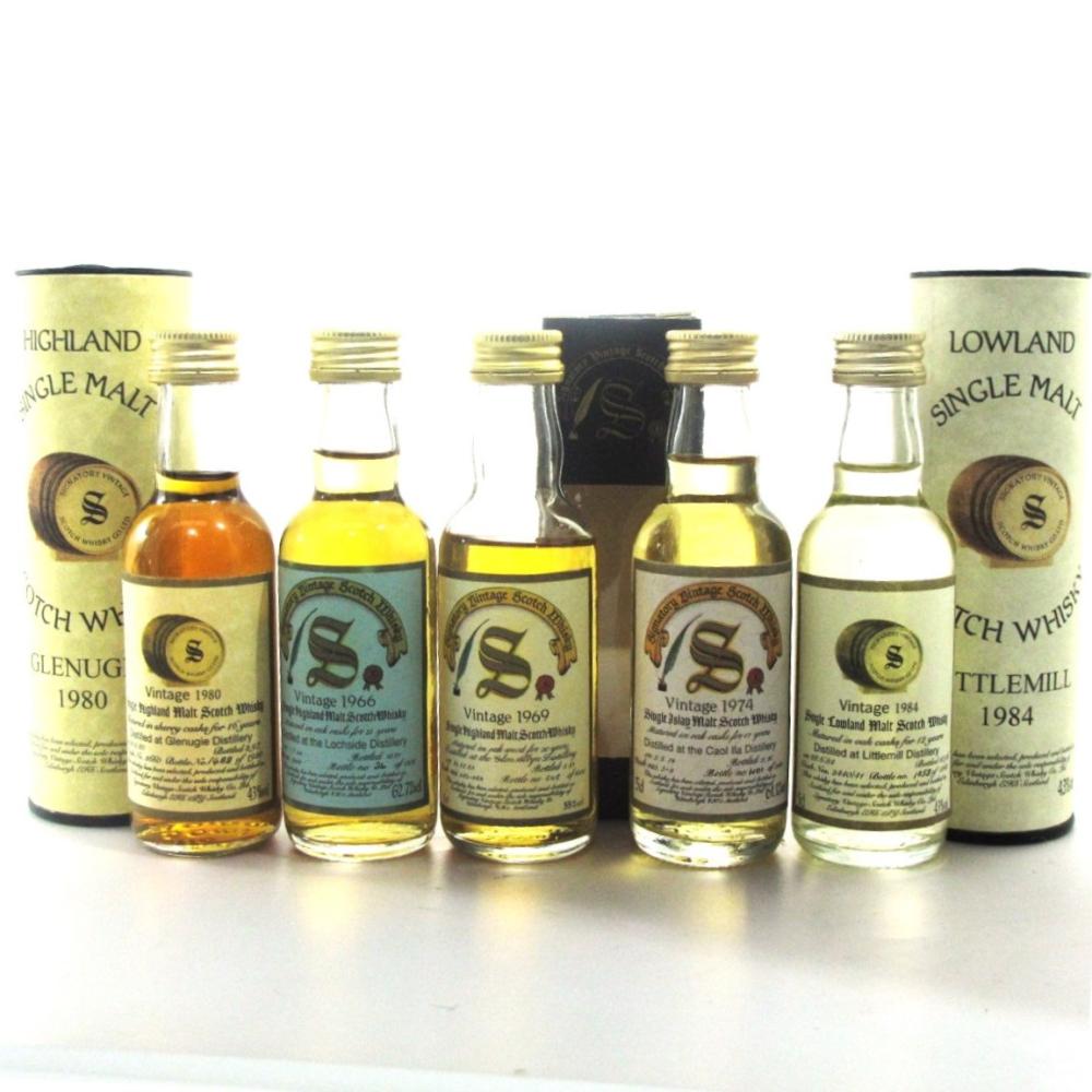 Signatory Vintage Closed Distillery Miniatures x 5 / Including Glenugie 1980