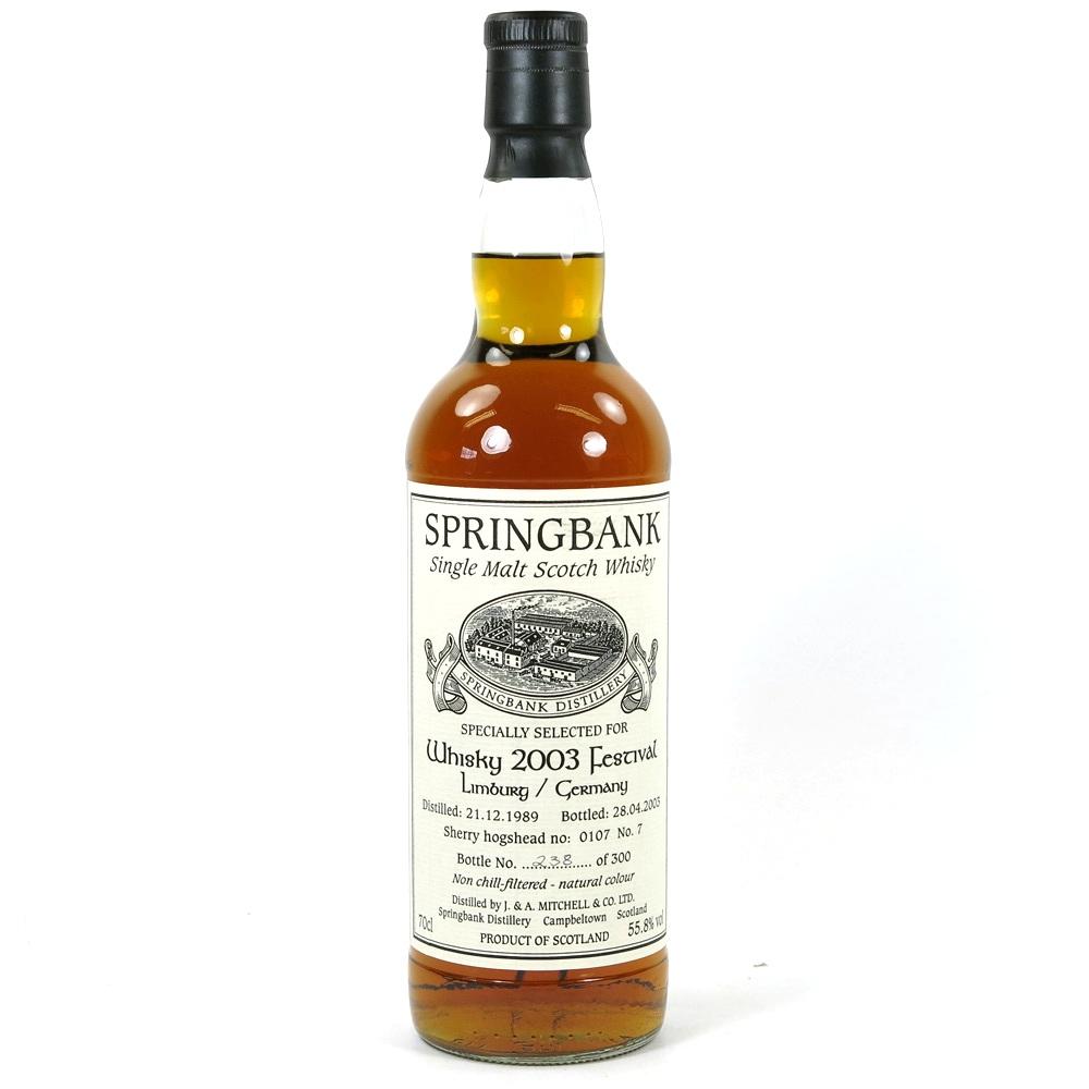 Springbank 1989 Limburg Whisky Festival