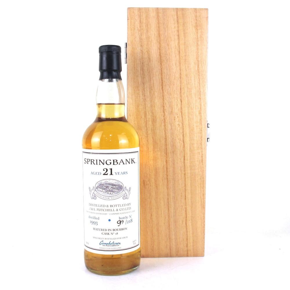 Springbank 1993 Bourbon Matured 21 Year Old Single Cask #18