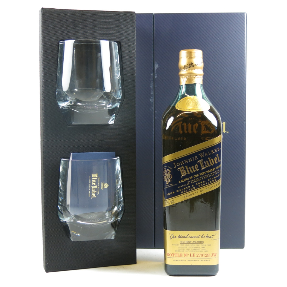 Johnnie Walker Blue Label With Glasses