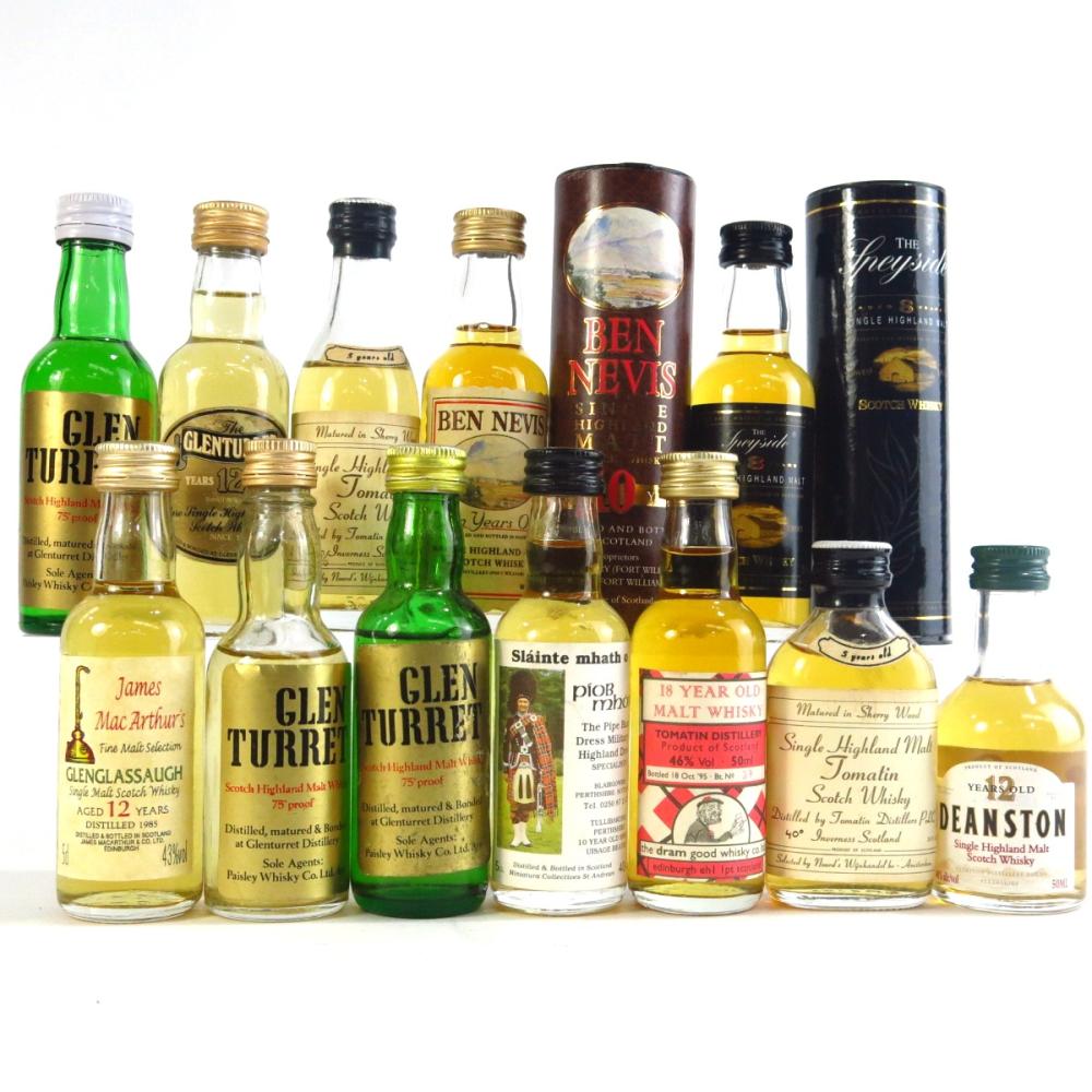 Highland Single Malt Miniatures 12 x 5cl