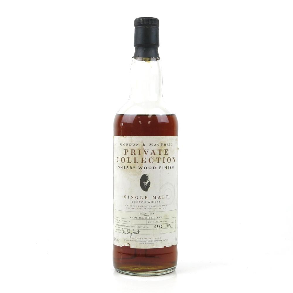 Caol Ila 1988 Gordon and MacPhail Sherry Wood Finish / Low Fill