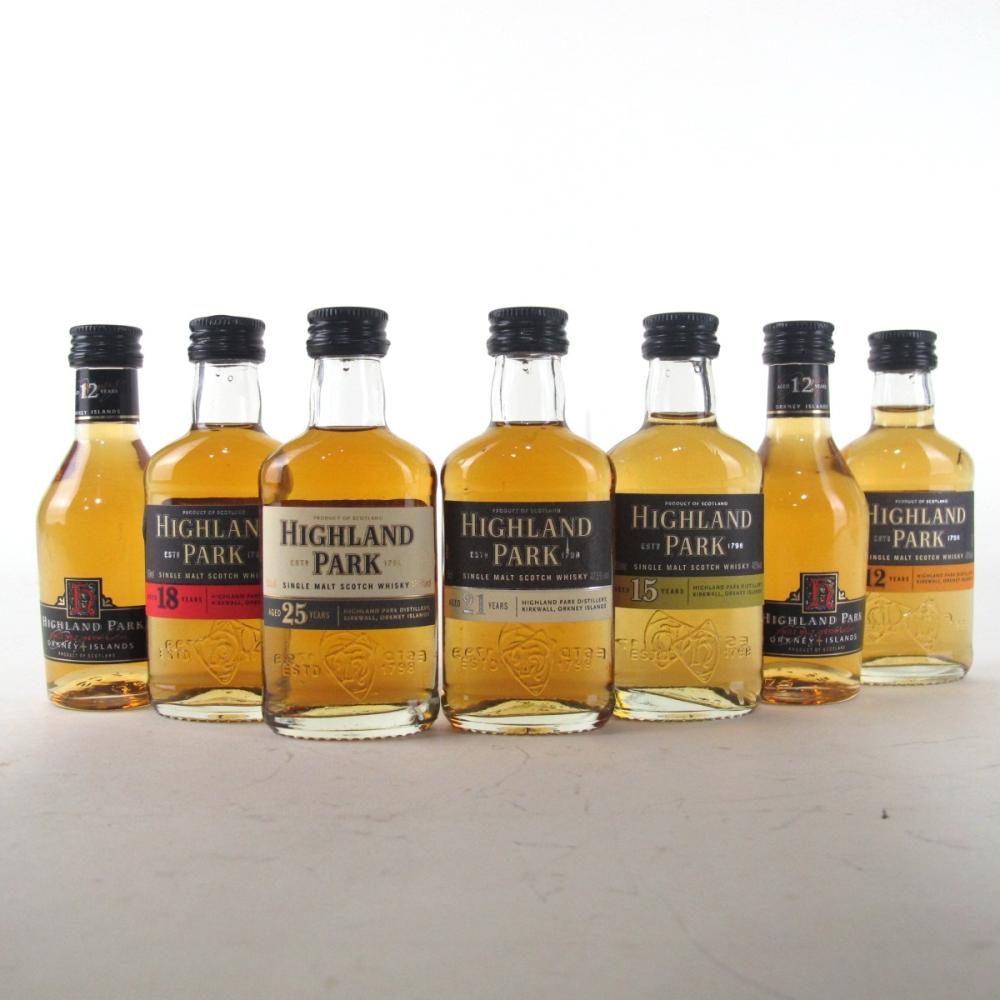 Highland Park Miniature Selection 7 x 5cl / Including 25 Year Old
