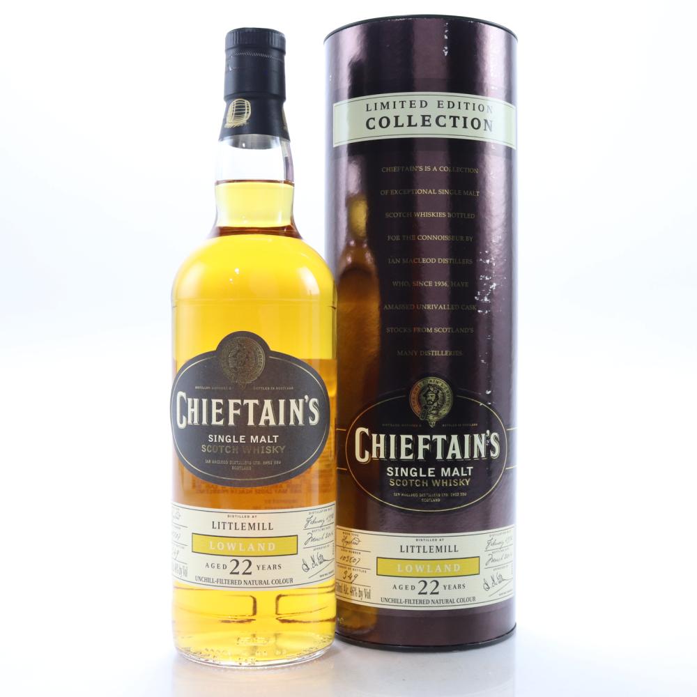 Littlemill 1992 Chieftain's 22 Year Old 75cl / US Import