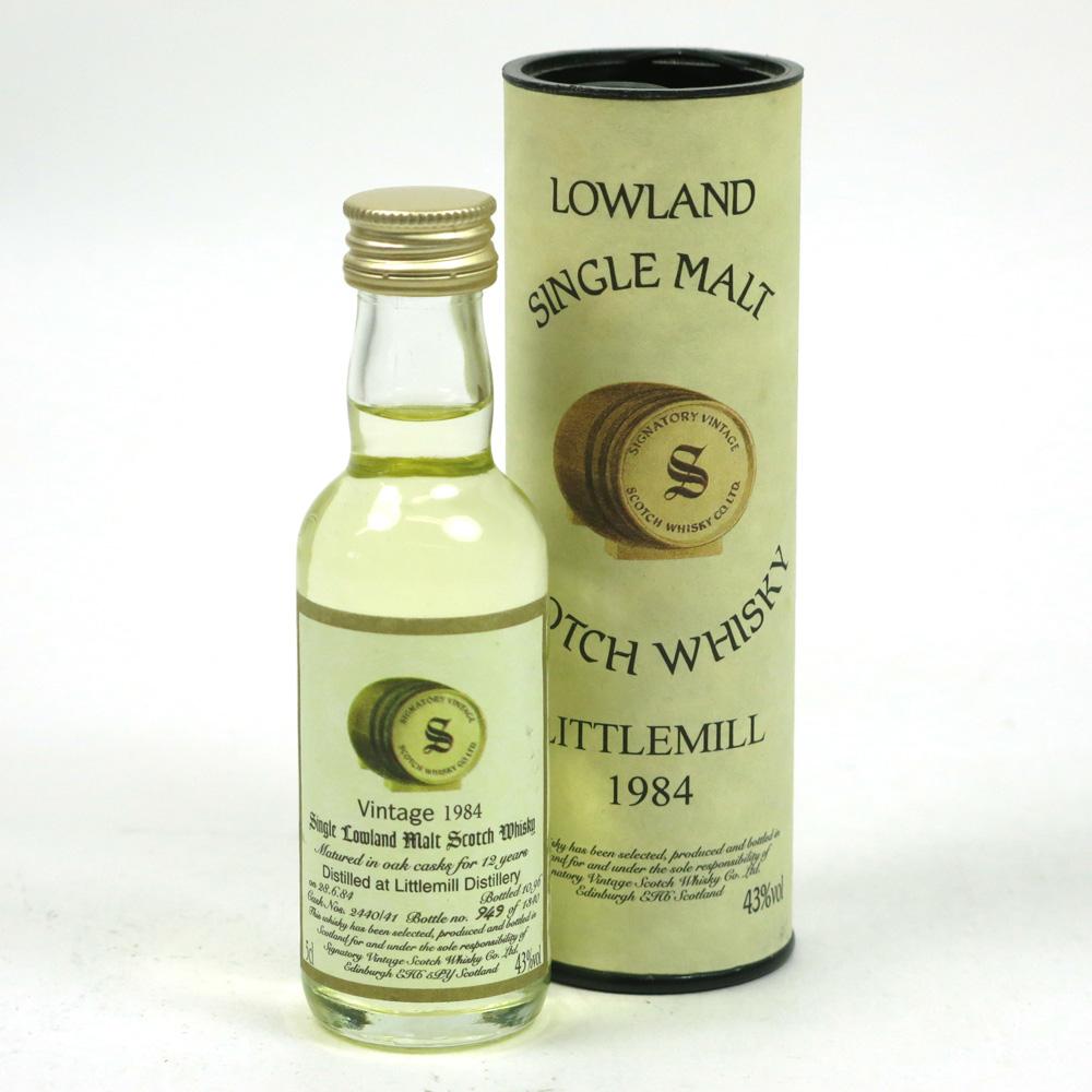 Littlemill 1984 Signatory Vintage Miniature 5cl