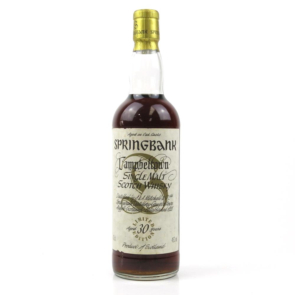 Springbank 30 Year Old Limited Edition