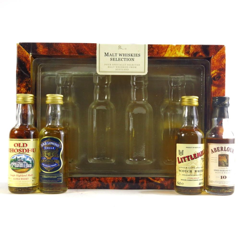 Malt Whiskies Selection 4 x 5cl / Including Littlemill
