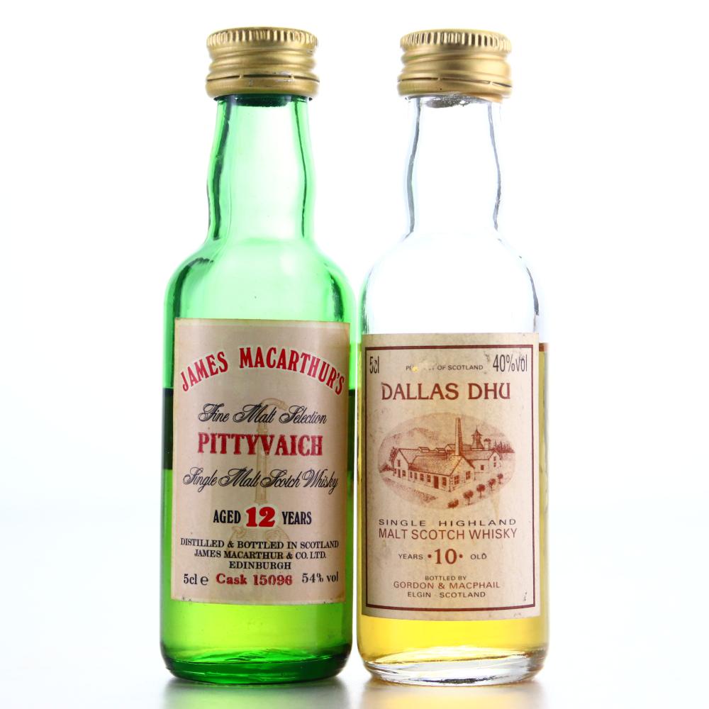 Dallas Dhu & Pittyvaich Miniatures x 2