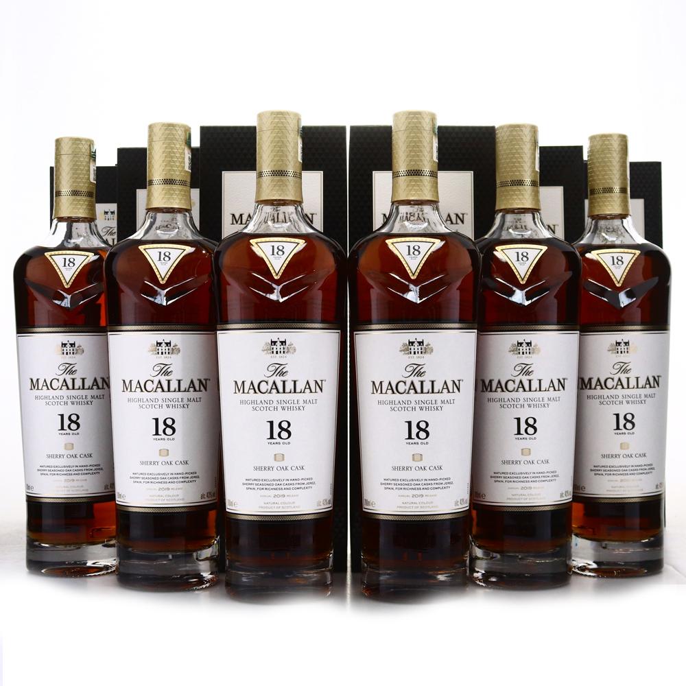 Macallan 18 Year Old 2019 Release 6 x 70cl / Case