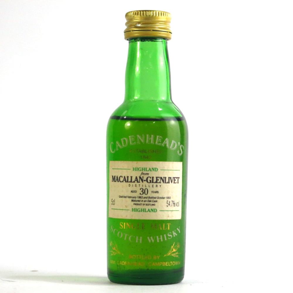 Macallan 1963 Cadenhead's 30 Year Old Miniature 5cl