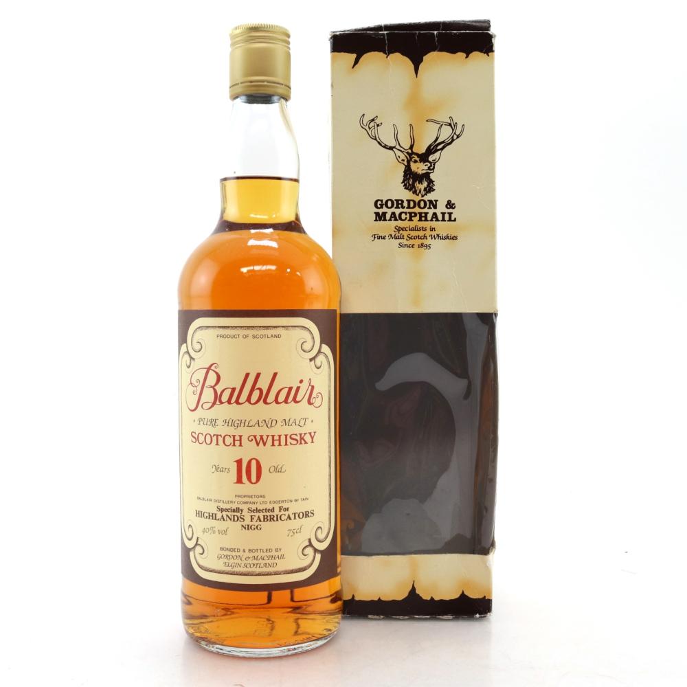Balblair 10 Year Old 1980s / Highlands Fabricators