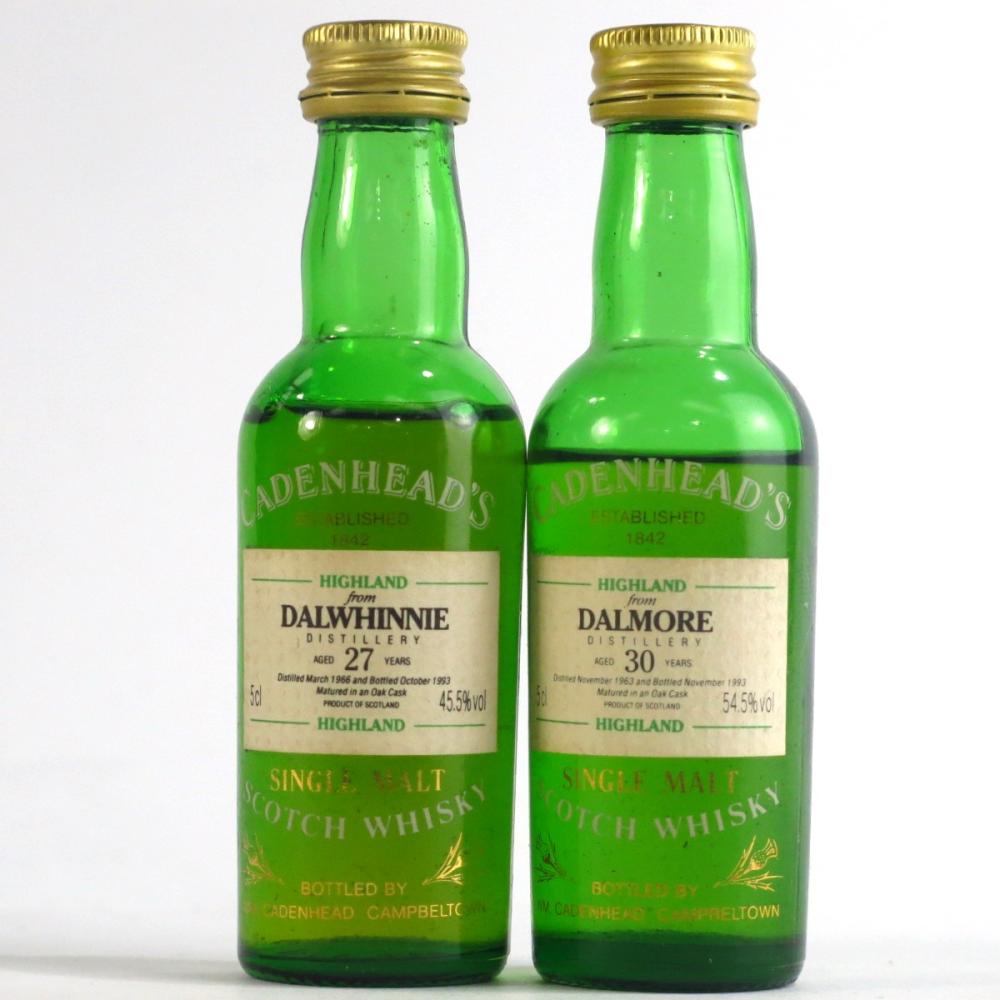 Highland Cadenhead's Miniatures 2 x 5cl / includes Dalmore 30 Year Old