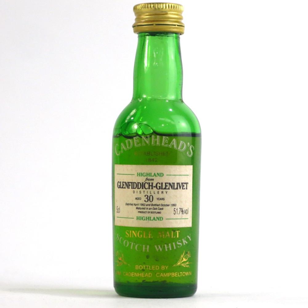 Glenfiddich 1963 Cadenhead's 30 Year Old Miniature 5cl