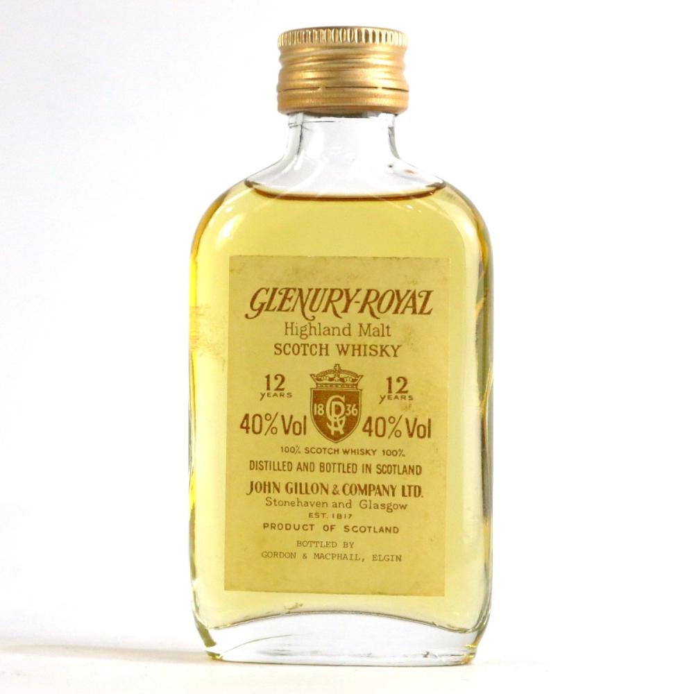 Glenury Royal 12 Year Old Miniature 1980s