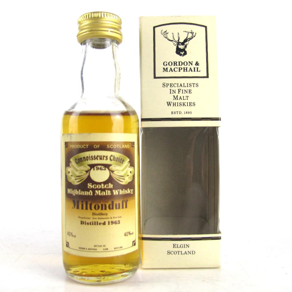 Miltonduff 1963 Gordon and MacPhail Miniature 5cl