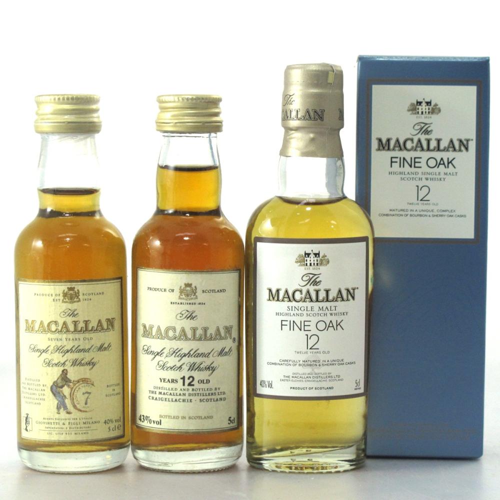 Macallan Miniature Selection 3 x 5cl / Including Armando Giovinetti
