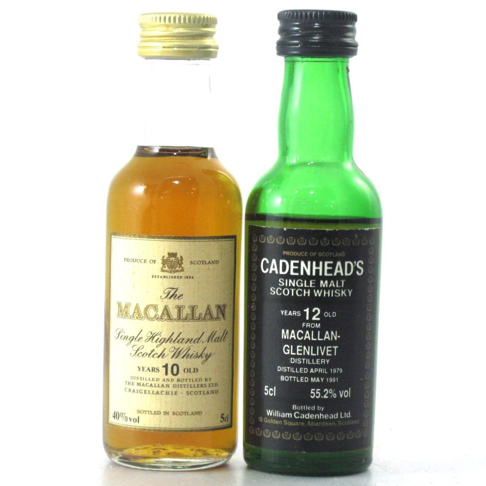 Macallan Miniature Selection 2 x 5cl / Including Cadenhead's 1979
