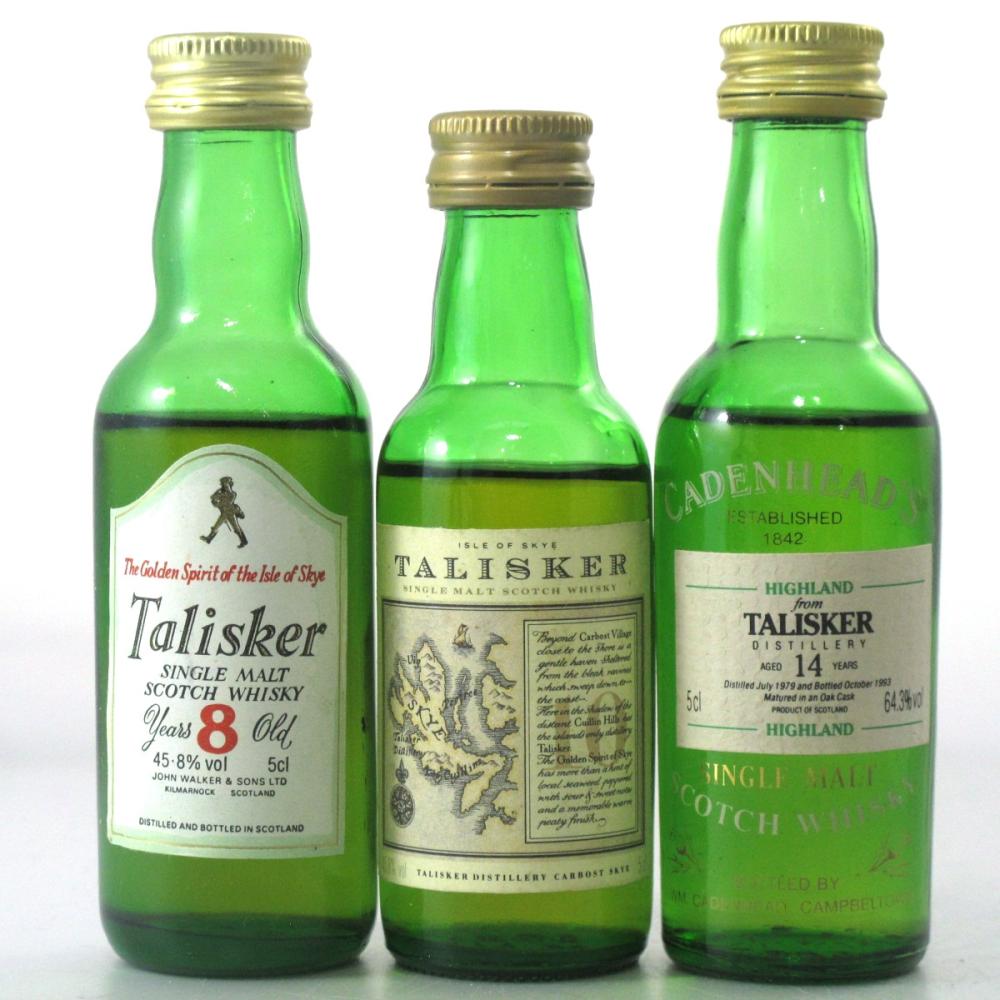 Talisker Miniature Selection x 3 / including Striding Man