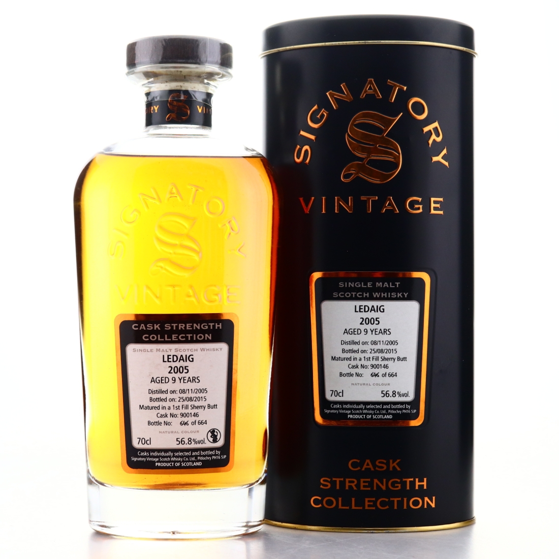 Ledaig 2005 Signatory Vintage 9 Year Old Cask Strength