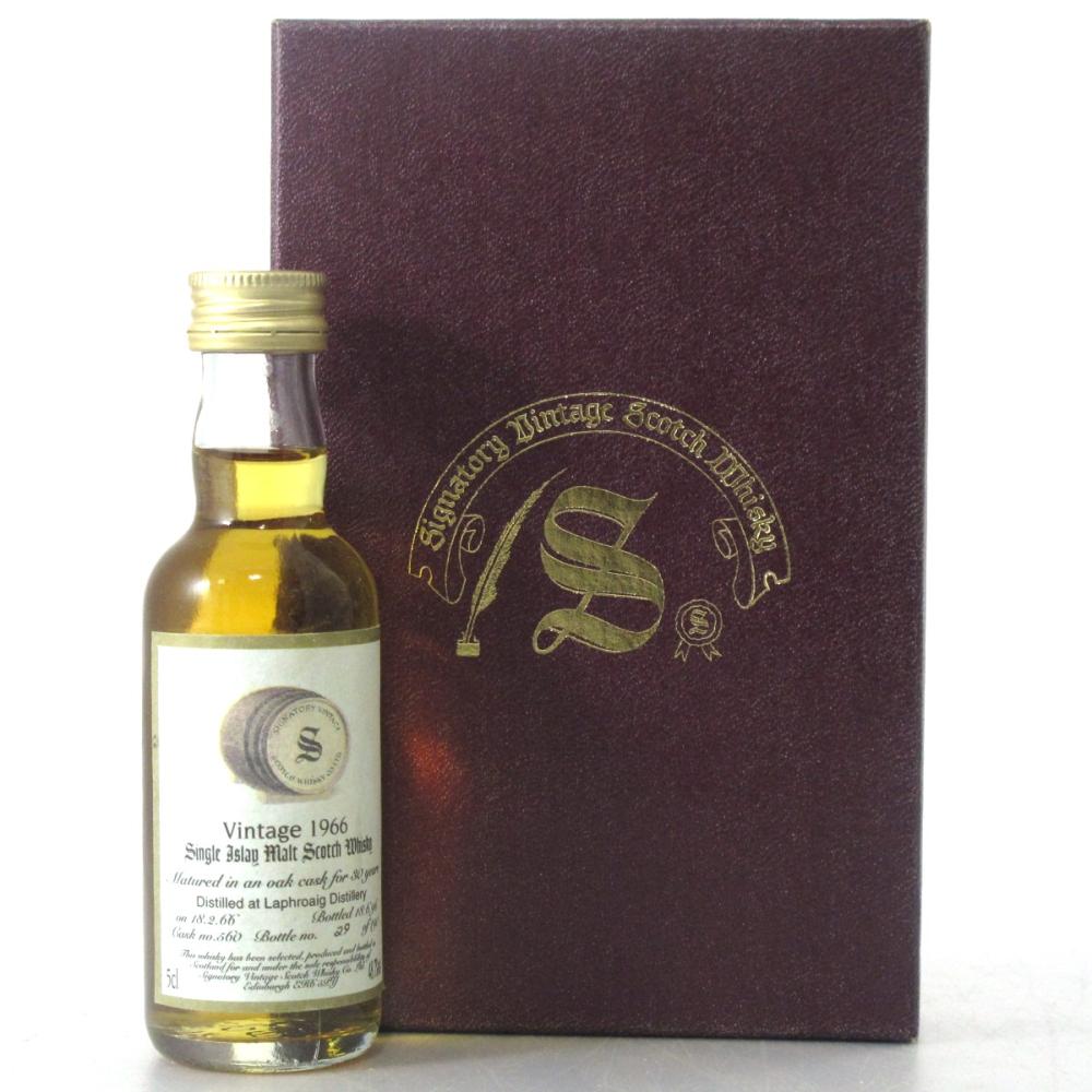 Laphroaig 1966 Signatory Vintage 30 Year Old Miniature 5cl