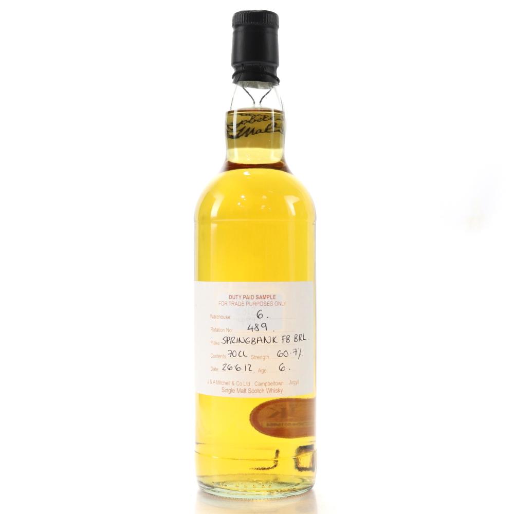 Springbank 2012 Duty Paid Sample 6 Year Old / Fresh Bourbon Barrel